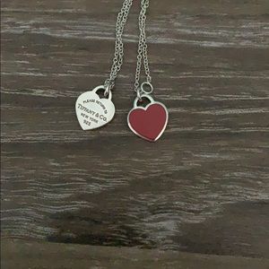 Heart Tiffany Tag necklace